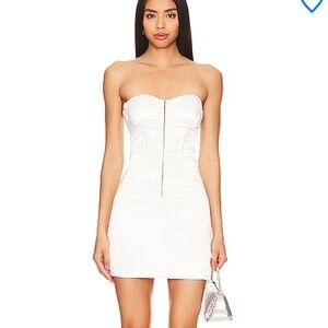 New Superdown seline mini dress Sz M ivory corset style mini